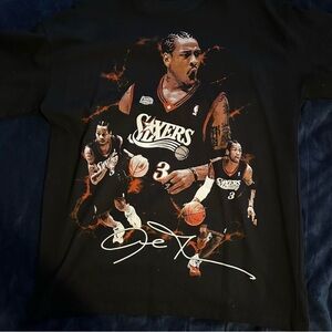 Allen Iverson Black Graphic Men’s Shirt